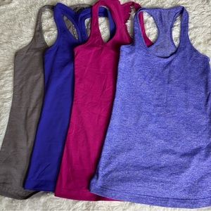 Lululemon Cool Racerback Tank Tops - Set of 4 - size 6